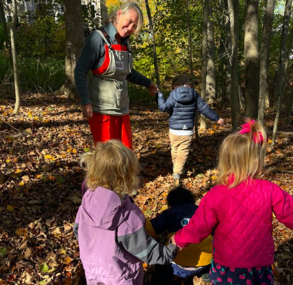 teacher at village nursery school